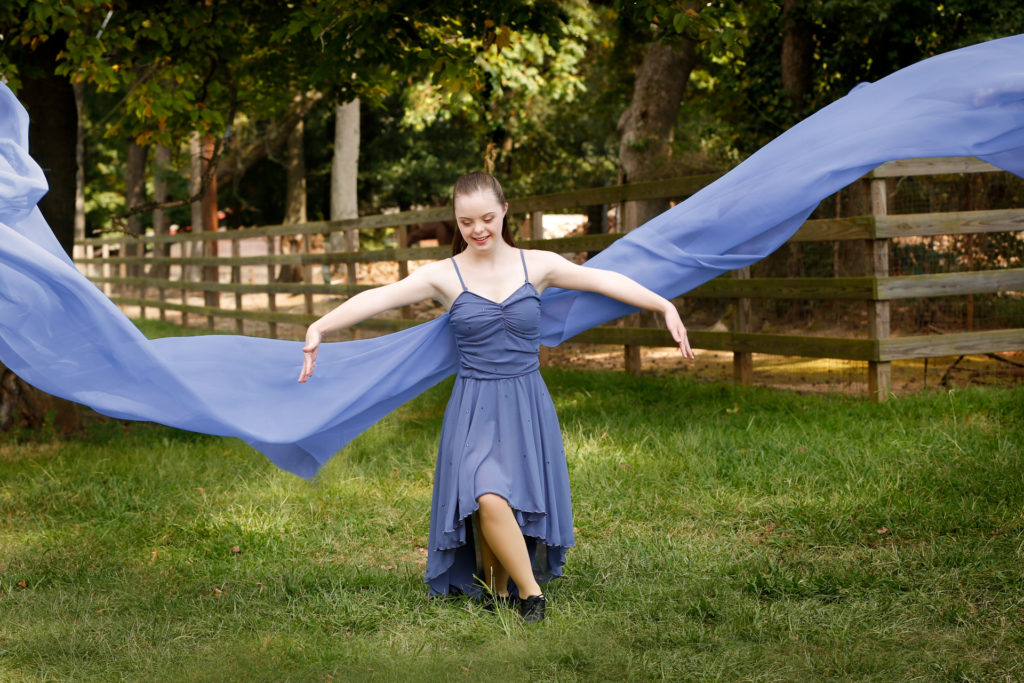 dancer, down syndrome, female, graceful, goat farm, urban flair photography